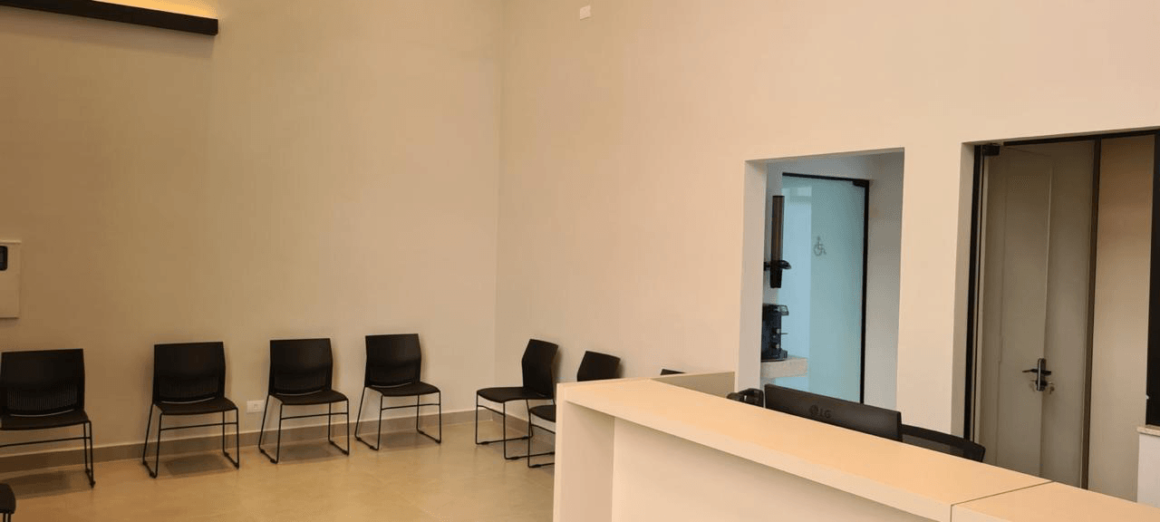 Recepção e área de espera